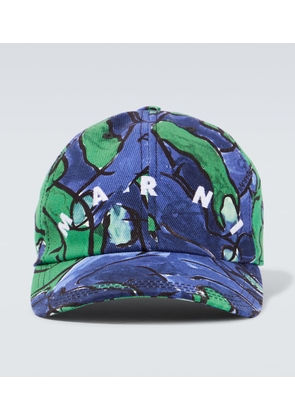 Marni Embroidered cotton baseball cap