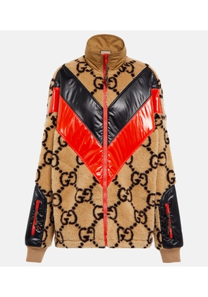 Gucci GG wool-blend teddy jacket