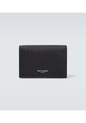 Saint Laurent Logo leather card case