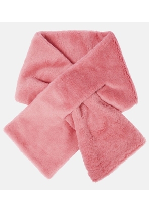 Max Mara Full alpaca wool-blend teddy scarf