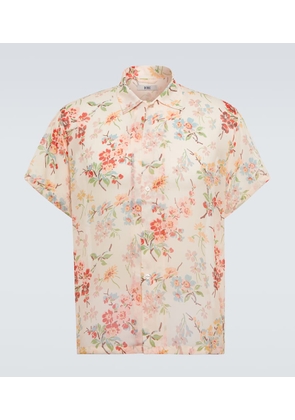 Bode Flowering Crabapple silk georgette shirt
