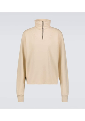 Les Tien Cotton jersey half-zip sweatshirt