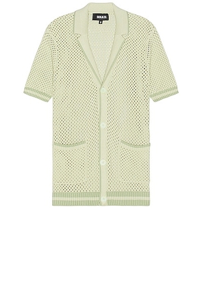 SER.O.YA Michael Crochet Shirt in Mint - Mint. Size XL/1X (also in ).