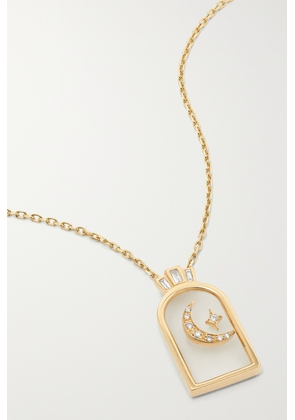 L’Atelier Nawbar - Hilal 18-karat Gold, Rock Crystal And Diamond Necklace - One size