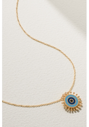 L’Atelier Nawbar - Spiky Eye 18-karat Gold, Enamel And Diamond Necklace - One size