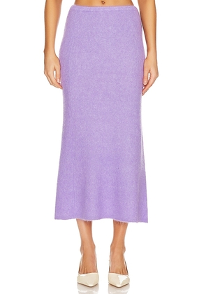 American Vintage Tyji Knit Midi Skirt in Lavender. Size L, M.
