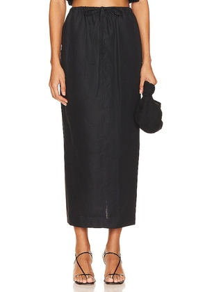 Bondi Born Delphi Cocoon Skirt in Black. Size L, M, XL/1X, XS.