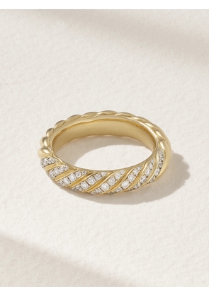 David Yurman - 18-karat Gold Diamond Ring - 5,6,7