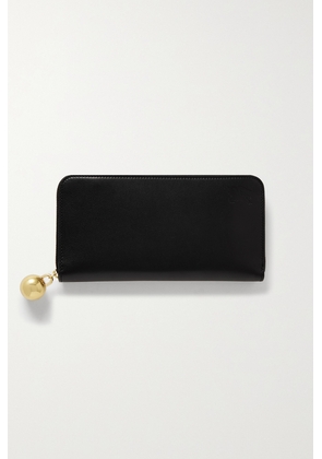 Burberry - Embellished Leather Wallet - Black - One size