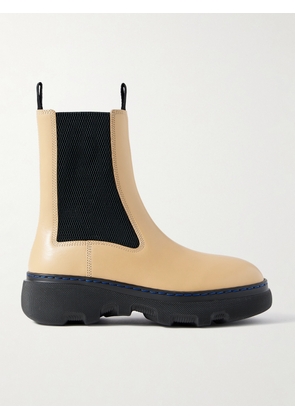 Burberry - Leather Chelsea Boots - Neutrals - IT35,IT36,IT36.5,IT37,IT37.5,IT38,IT38.5,IT39,IT40,IT40.5,IT41