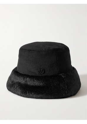 Ruslan Baginskiy - Wool And Faux Fur Bucket Hat - Black - S,M,L