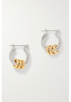 Laura Lombardi - + Net Sustain Fillia Recycled Platinum- And Gold-plated Hoop Earrings - Multi - One size