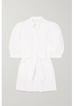DESTREE - Amoako Cotton-poplin Mini Dress - White - small,medium,large