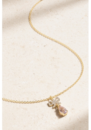 STONE AND STRAND - Pretty In Pink 10-karat Gold, Amethyst And Diamond Necklace - One size