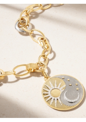 Foundrae - Balance Menagerie 18-karat Yellow And White Gold Diamond Necklace - One size