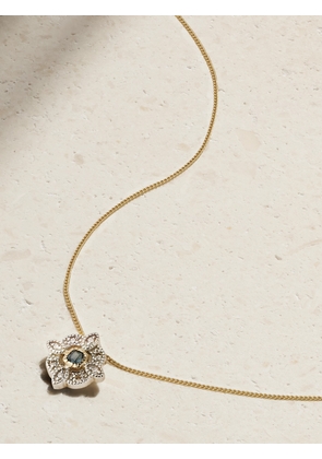 Pascale Monvoisin - Bettina 9-karat Gold, Sterling Silver, Diamond And Topaz Necklace - One size
