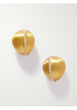 Pacharee - Gold-plated Pearl Earrings - One size