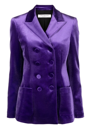 Philosophy Di Lorenzo Serafini double-breast satin-finish blazer - Purple