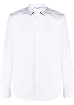 Neil Barrett bolt-print cotton shirt - White