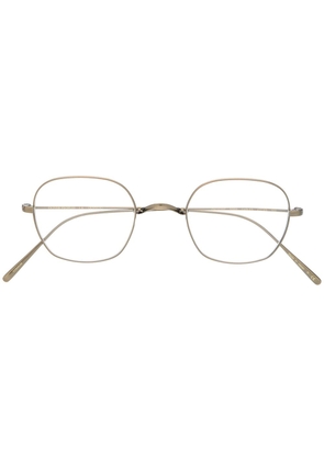 Oliver Peoples Carles round framed glasses - Gold