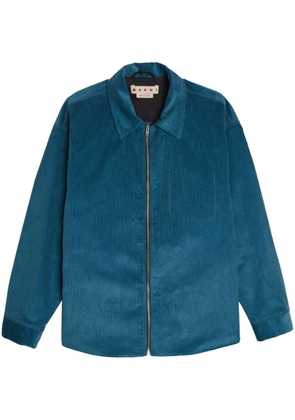 Marni Fine Wale corduroy shirt jacket - Blue