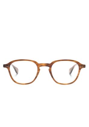 Garrett Leight Gilbert square-frame glasses - Brown