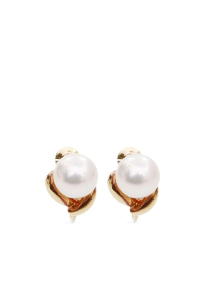 TASAKI pre-owned pearl clip-on earrings - White