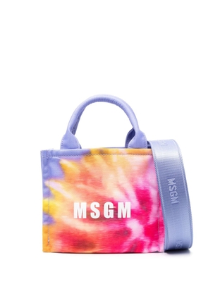 MSGM canvas tote bag - Purple