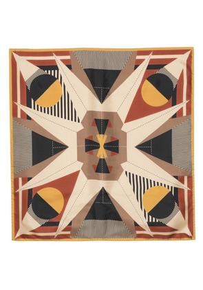 Henrik Vibskov Paper Plane silk scarf - Brown