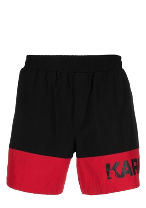 Karl Lagerfeld Colour-Block Med Board shorts - Black