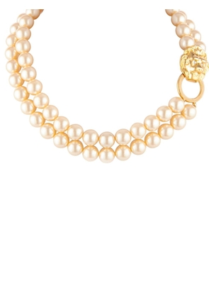 Kenneth Jay Lane 1990s faux-pearl necklace - Gold