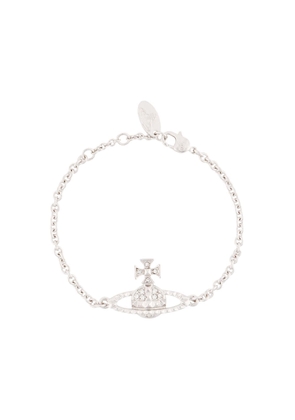 Vivienne Westwood Mini Bas Relief logo bracelet - Silver