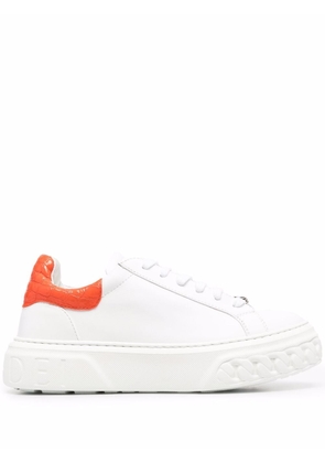 Casadei Off road Lacroc leather sneakers - White