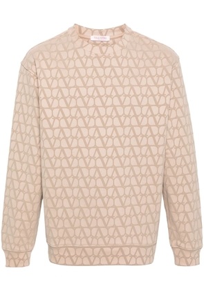 Valentino Garavani Toile Iconographe-print cotton sweatshirt - Neutrals