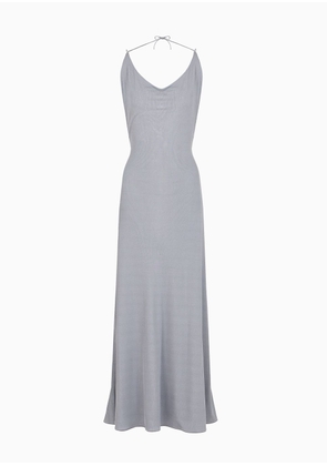 OFFICIAL STORE Long Dress In A Ribbed Viscose Blend