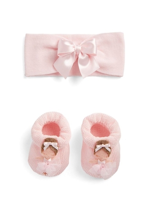 Story Loris Ballerina Booties And Headband Gift Set (1-9 Months)