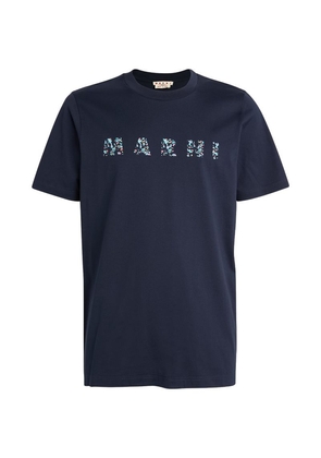 Marni Patterned Logo T-Shirt