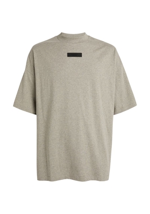 Fear Of God Essentials Cotton Logo-Patch T-Shirt