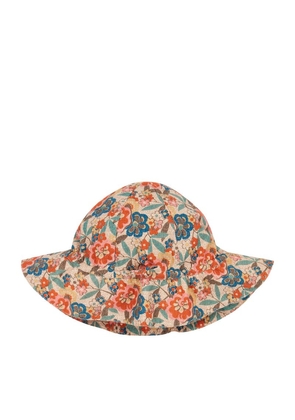 Caramel Cotton Floral Cadia Hat