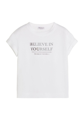 Brunello Cucinelli Kids Slogan T-Shirt (4-12 Years)