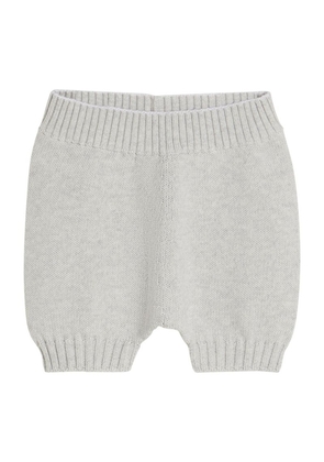 Brunello Cucinelli Kids Cotton-Knit Bernie Shorts (3-24 Months)
