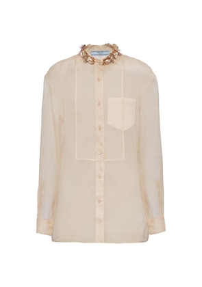 Prada Silk Embellished Shirt