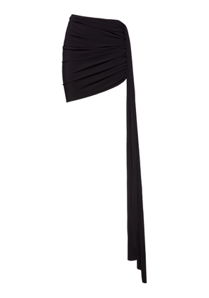 Magda Butrym - Draped Mini Skirt - Black - FR 38 - Moda Operandi