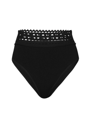 ALAÏA - Vienne Cheeky Knit Shorts - Black - FR 36 - Moda Operandi