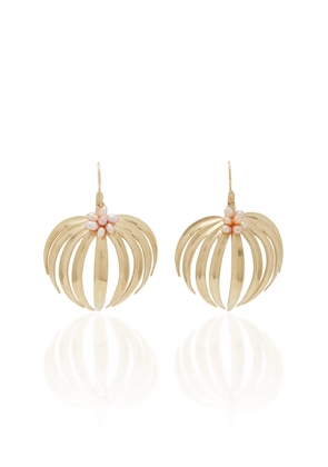 Annette Ferdinandsen - Palm 14K Gold Pearl Earrings - Gold - OS - Moda Operandi - Gifts For Her