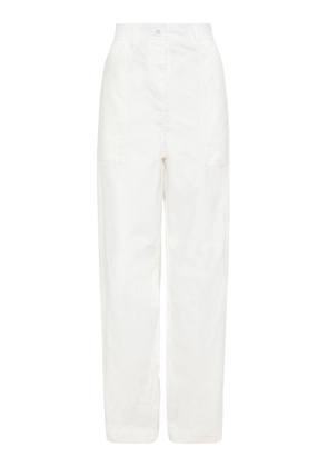 Matteau - Relaxed Cotton Cargo Pants - White - 4 - Moda Operandi