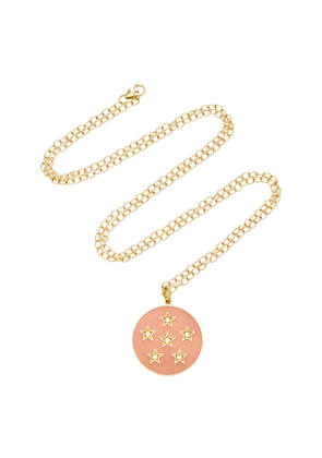 Andrea Fohrman - Full Moon Enamel Phase Necklace - Pink - OS - Moda Operandi - Gifts For Her