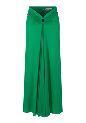 Rabanne - Gathered Maxi Skirt - Green - FR 38 - Moda Operandi