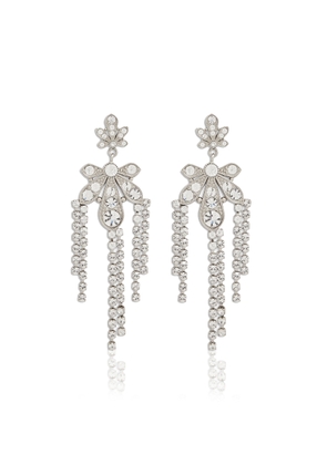 Rabanne - Glass Crystal-Embellished Chandelier Earrings - Silver - OS - Moda Operandi - Gifts For Her