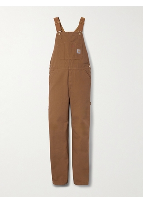 Carhartt WIP - Straight-Leg Cotton-Canvas Overalls - Men - Brown - UK/US 28